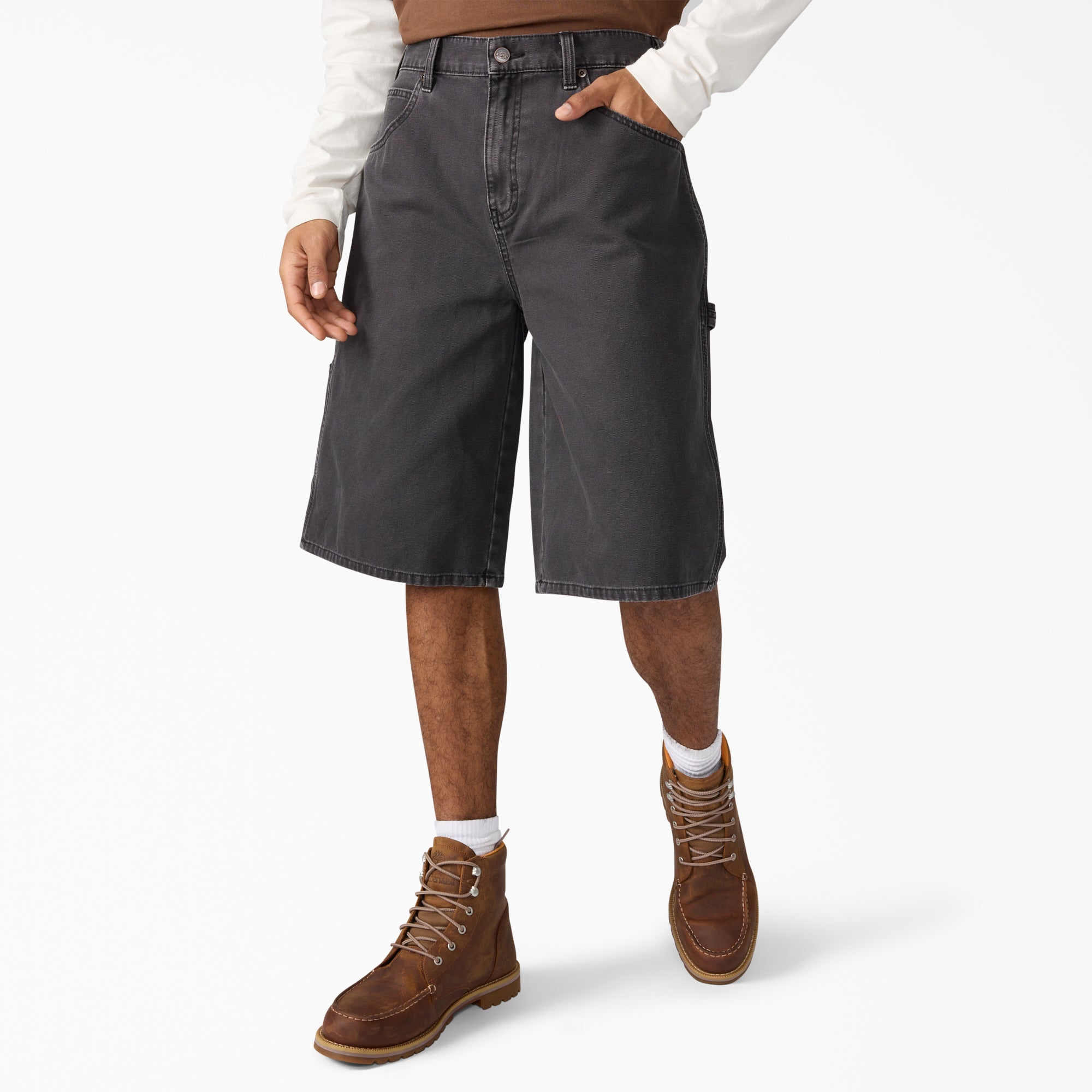 Image of Worn In Relaxed Carpenter Duck Shorts
