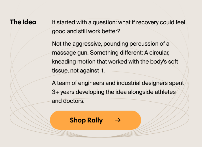 Relieve. Recover. Rally