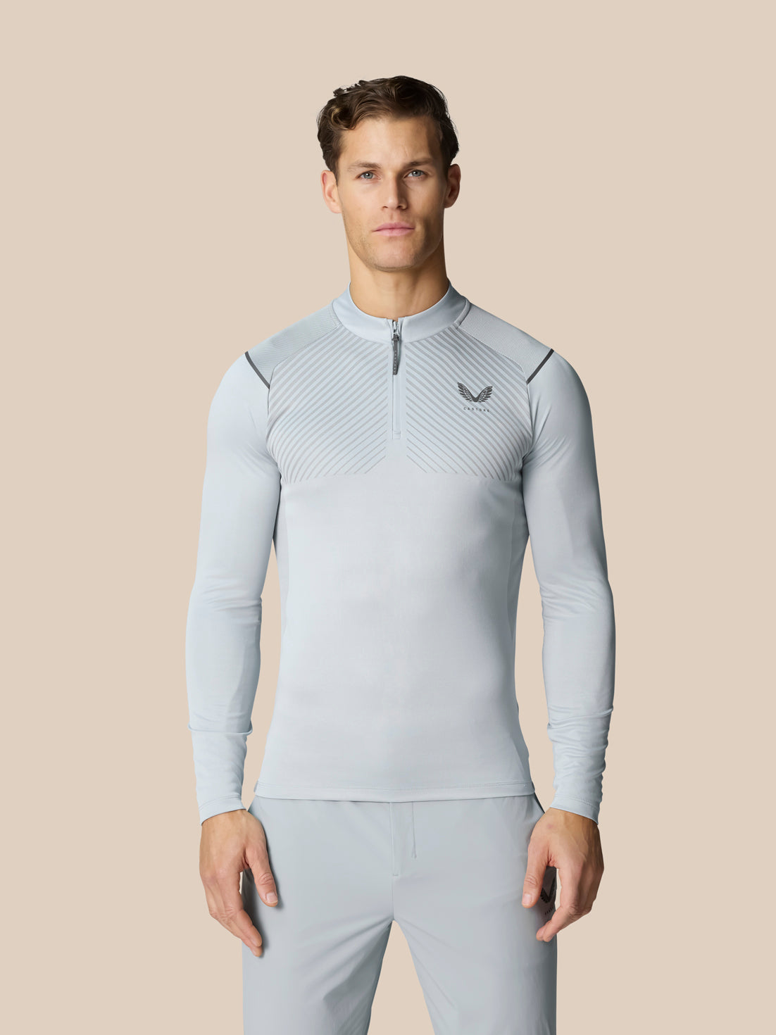 Image of Pinnacle LVS 1/4 Zip Top - Mid Grey