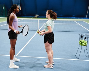 Coach and player&nbsp;