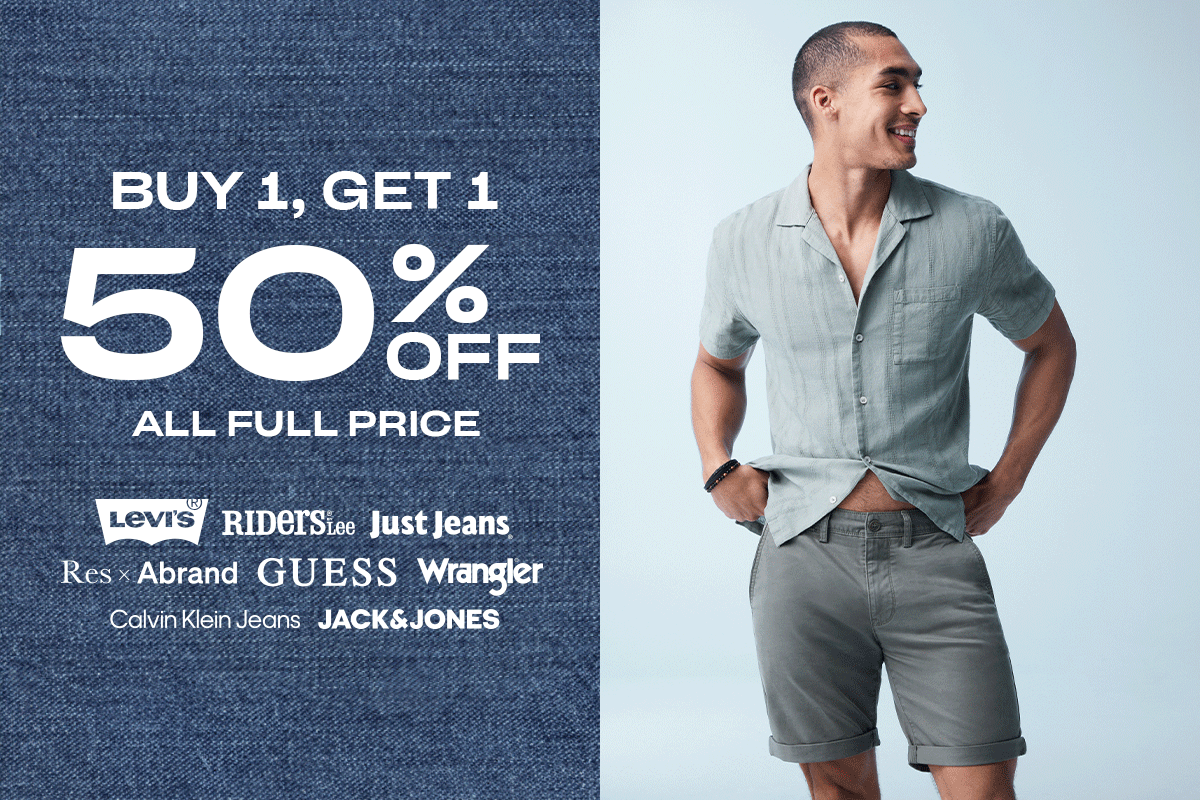 50% Off 2nd item. All Full Price.
