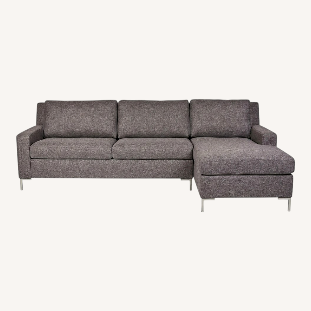 Image of American Leather Dark Gray Fabric Sleeper Sofa