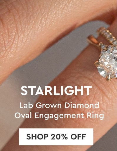 Starlight Lab Grown Diamond Oval Engagement Ring: Shop 20% Off