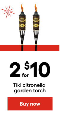 2 for $10 Tiki citronella garden torch