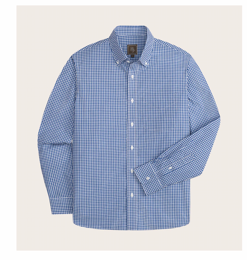 Blue & White Gingham Shirt