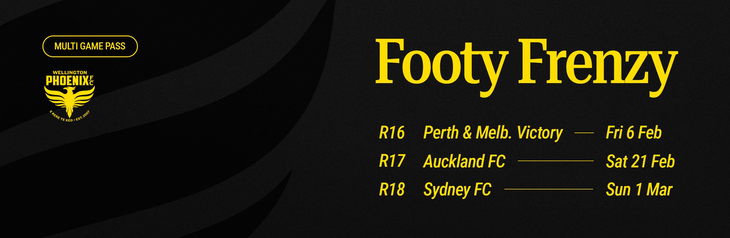 Footy Frenzy bundle | Fri 6 Feb | Sat 21 Feb | Sun 1 Mar