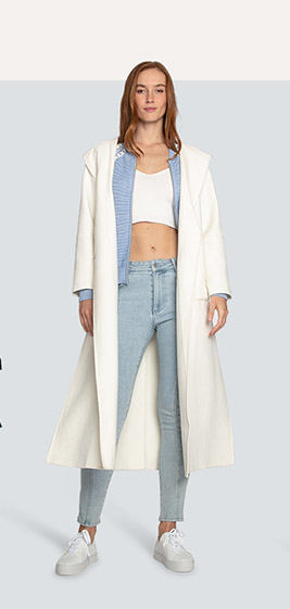 Walk My Way Wool Blend Oversized Maxi Coat - Cream