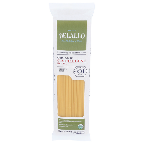 Delallo Organic Capellini Pasta Number 01