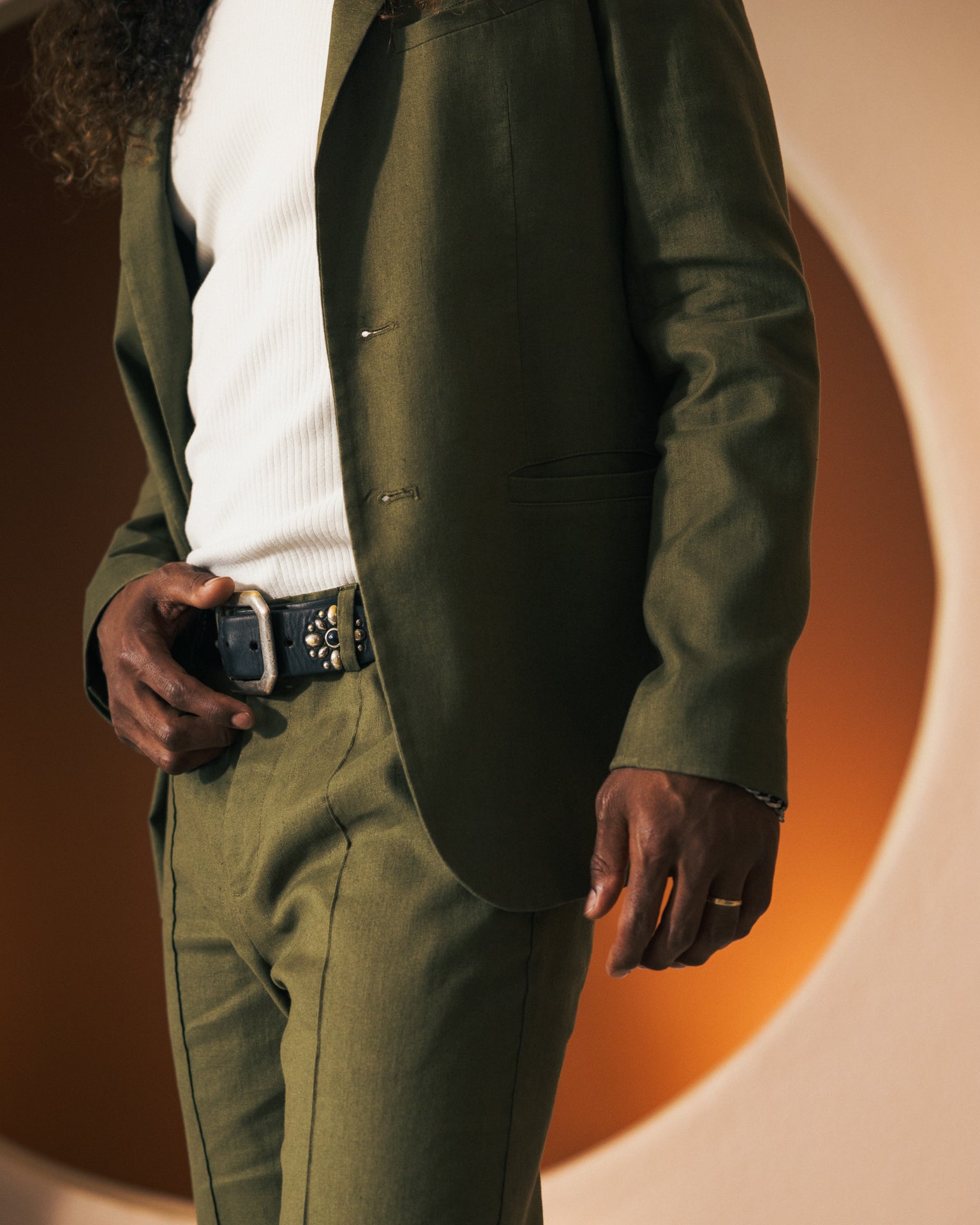 Image of The Brisa Linen Blazer - Berdea