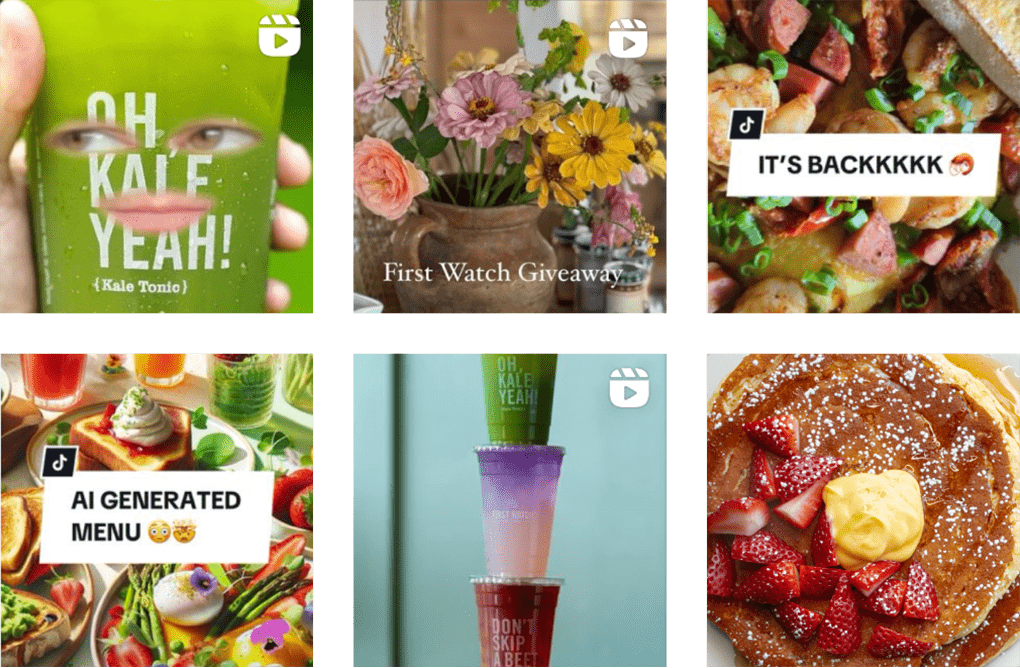 First Watch Instagram feed