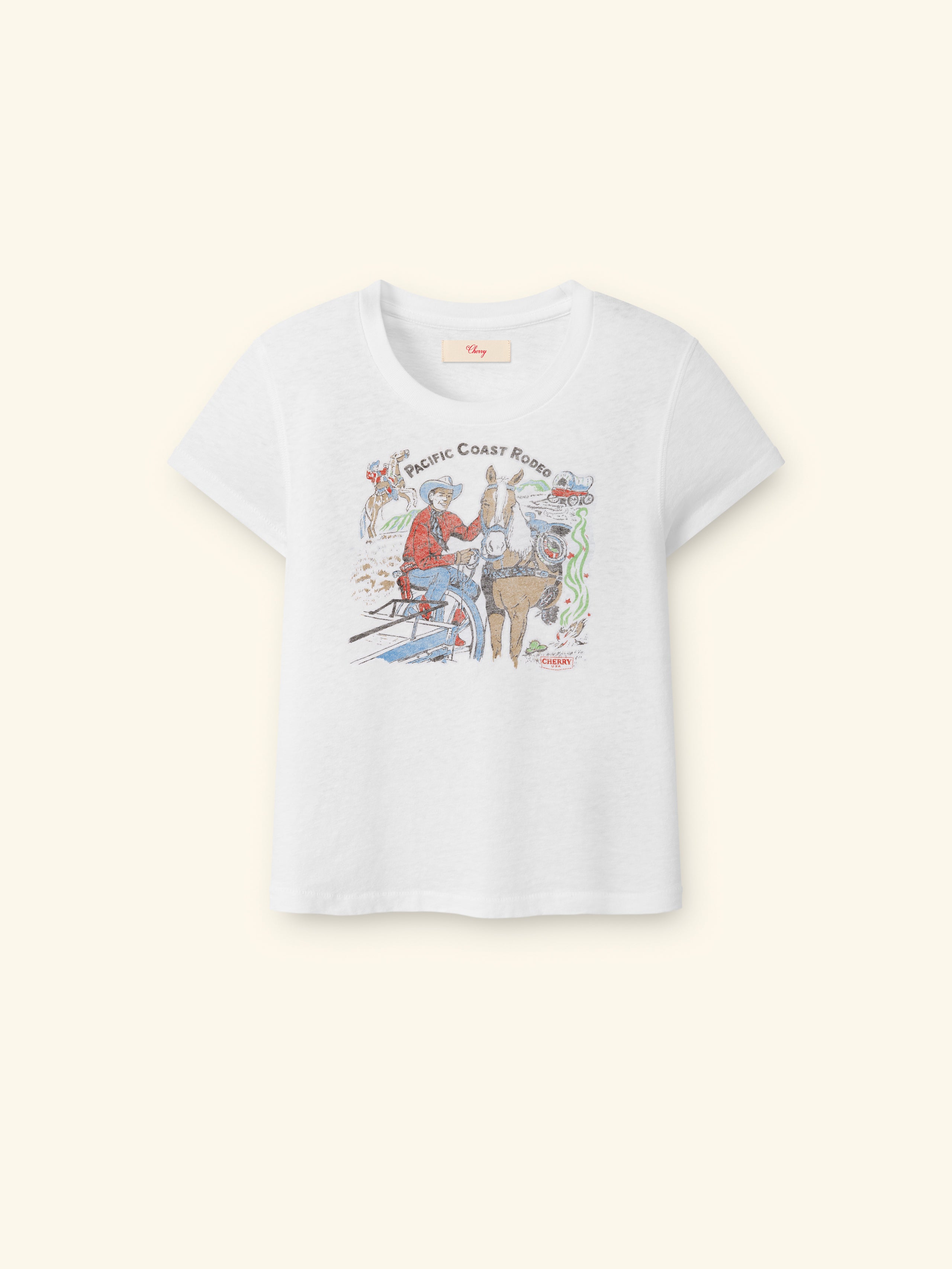 Image of Women's Country Fitted Tee (Vintage White)