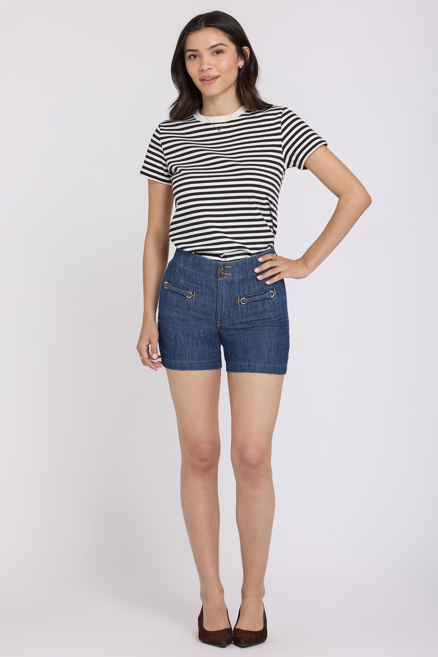 Image of Kayla Denim Shorts - Medium Indigo
