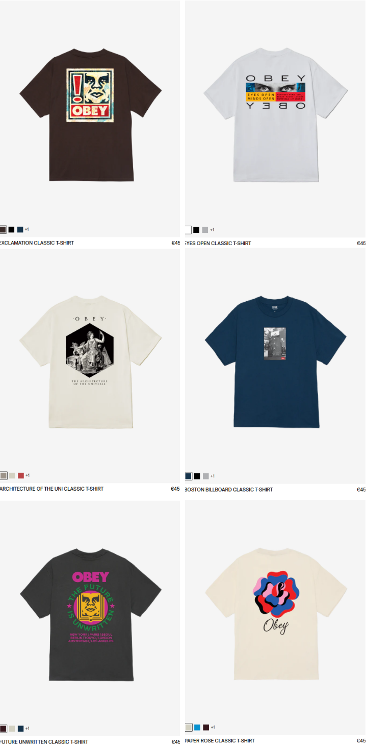 T shirt collection 1