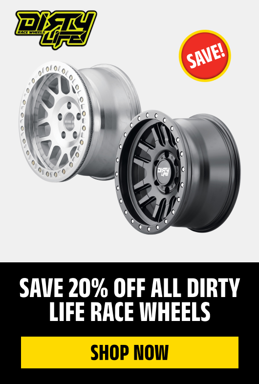 Save 20% Off All Dirty Life Race Wheels