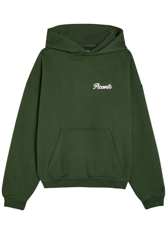 PICANTE Tailor logo-embroidered hooded cotton sweatshirt