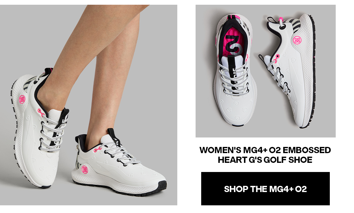 WOMEN'S MG4+ O2 EMBOSSED HEART G'S GOLF SHOE - SHOP THE MG4+O2