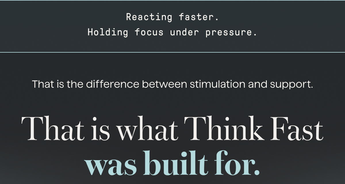 Reacting Faster