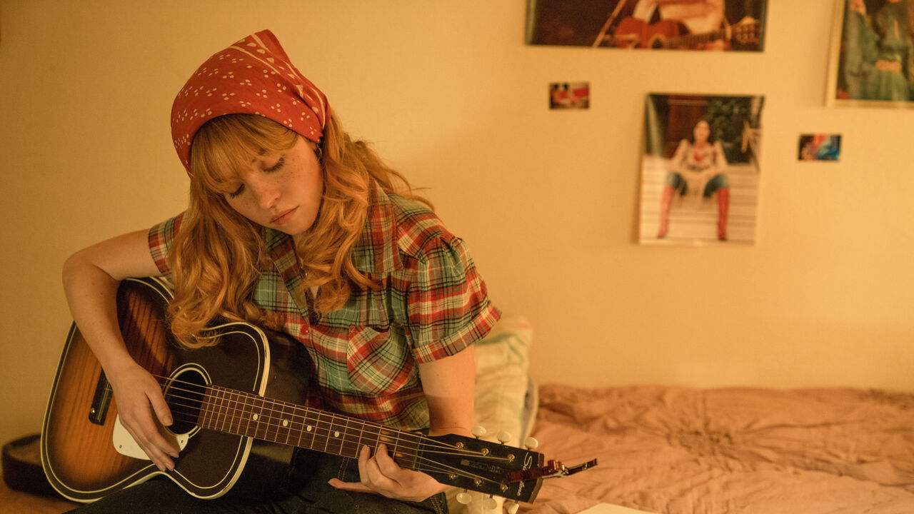 A still from Americana with Sydney Sweeney