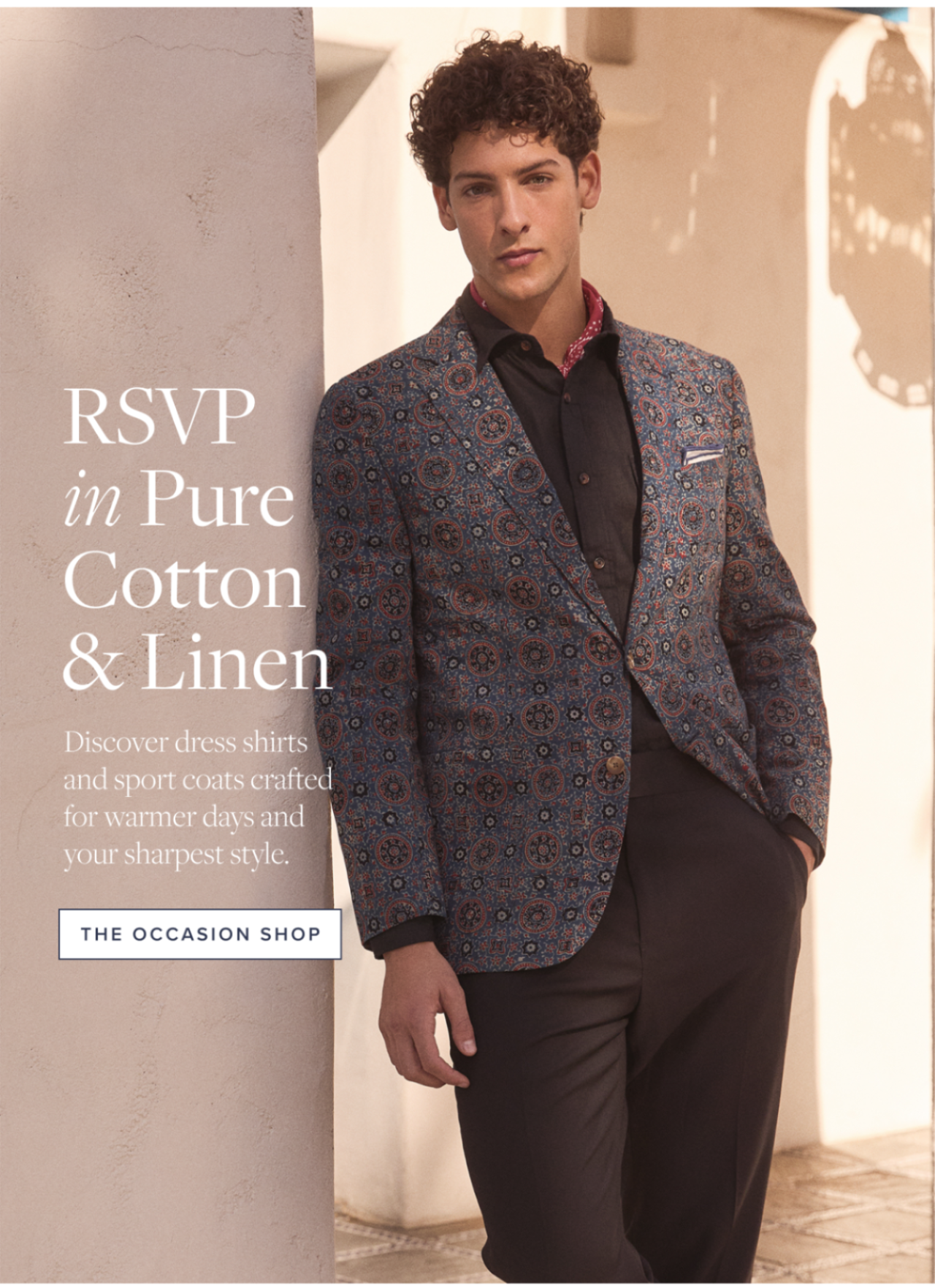 RSVP in Pure Cotton and Linen The Occasion Shop