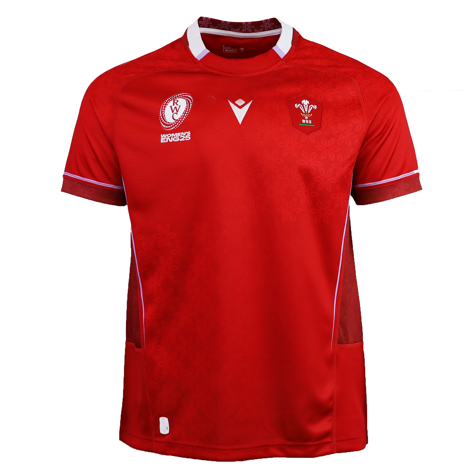 Image of Wales WRWC25 Replica Home Jersey by Macron