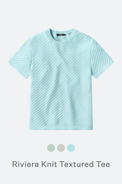 Riviera Knit Textured Tee