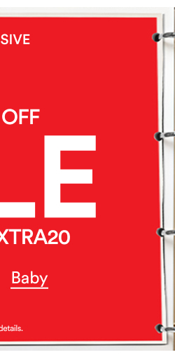 Extra 20% off sale with code: EXTRA20.