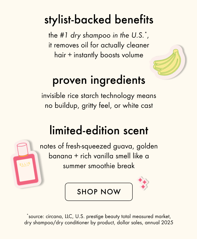amika x ellis brooklyn perk up guava granita dry shampoo product details