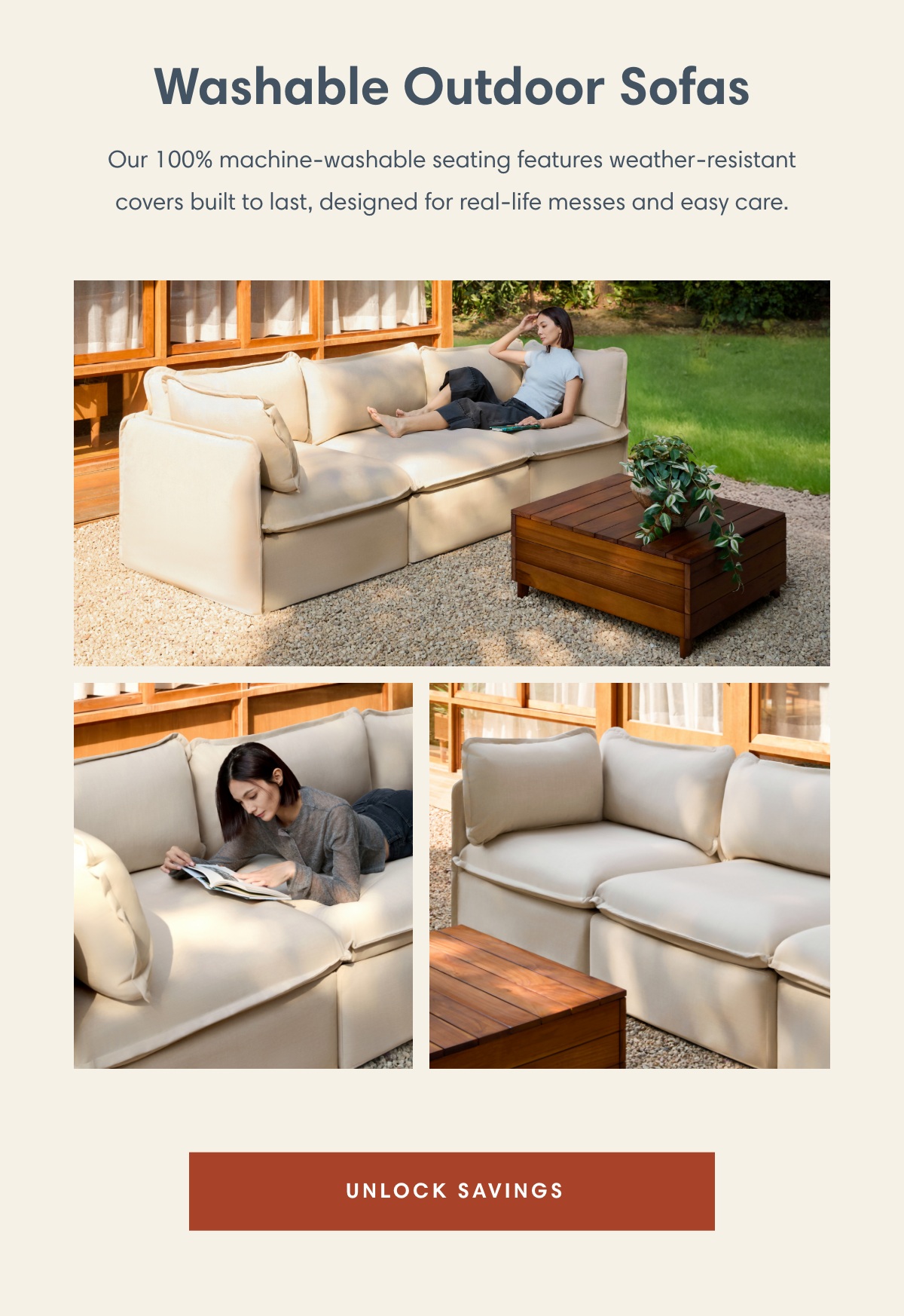 Washable Outdoor Sofas