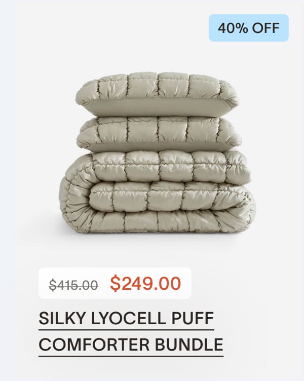 SILKY LYOCELL PUFF COMFORTER BUNDLE