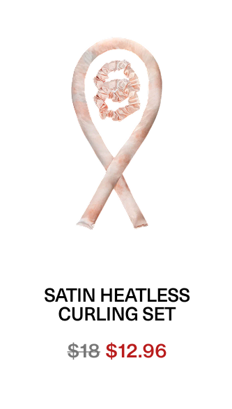Satin Heatless Curling Set – Sunset Tie Dye