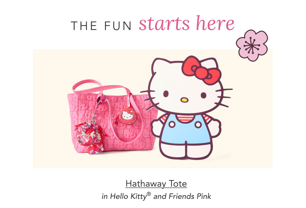 Hathaway Tote Hello Kitty And Friends Pink