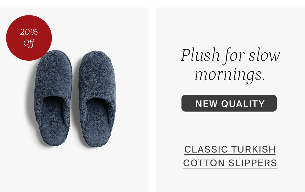 Plush for flow mornings. NEW QUALITY. Classic Turkish Cotton Slippers.