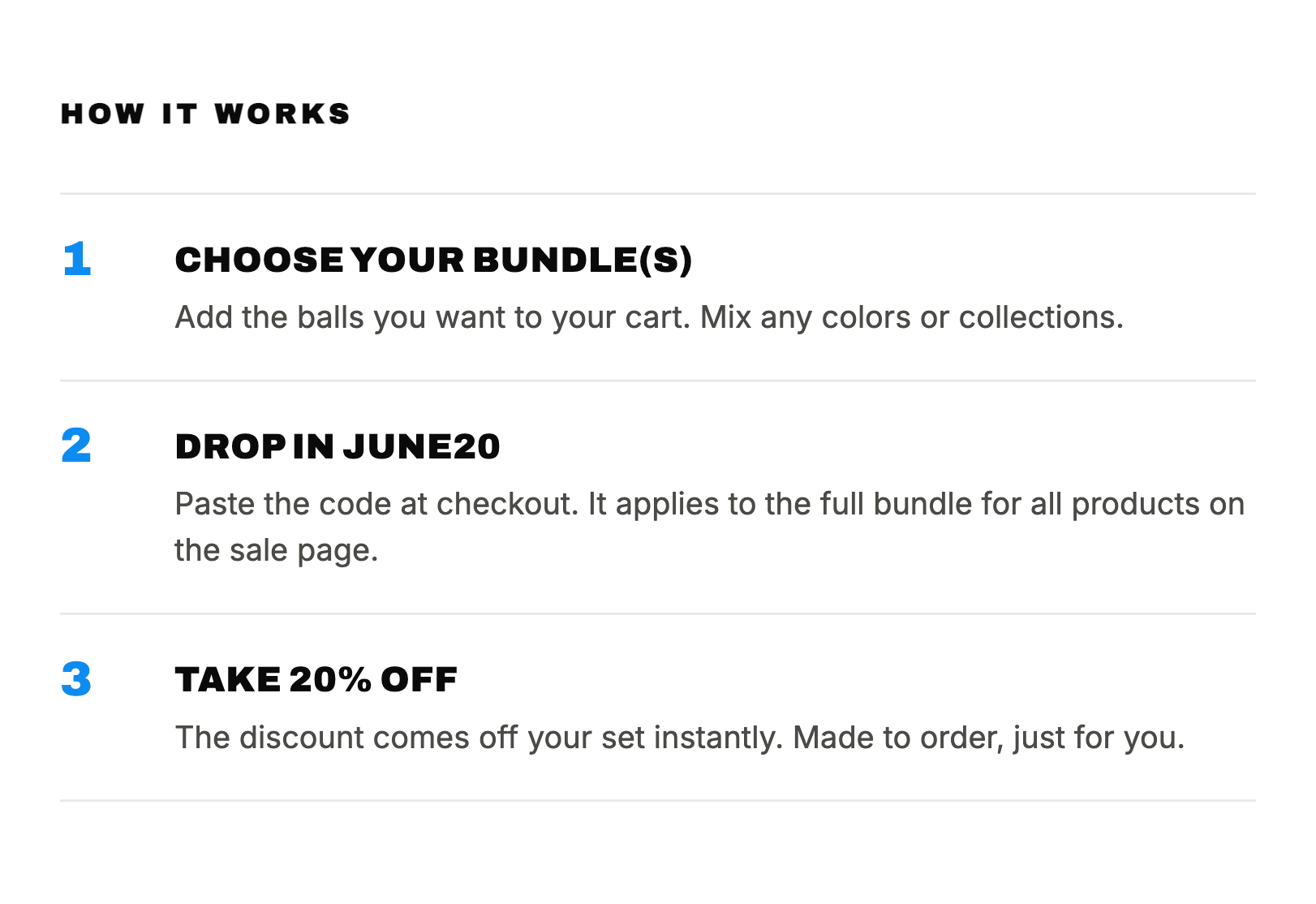 sale page