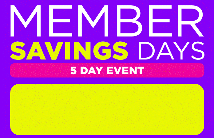 member savings days