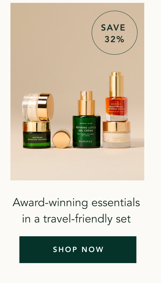 Award-winning essentials in a travel-friendly set 