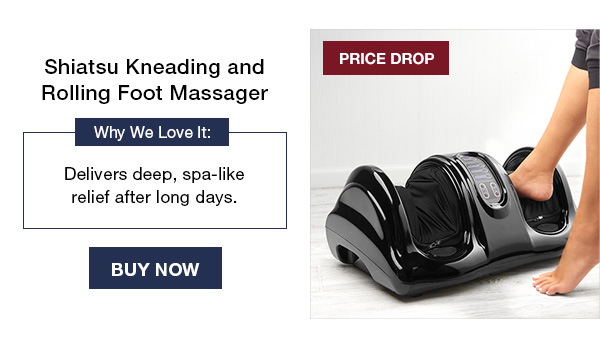 Shiatsu Kneading and Rolling Foot Massager