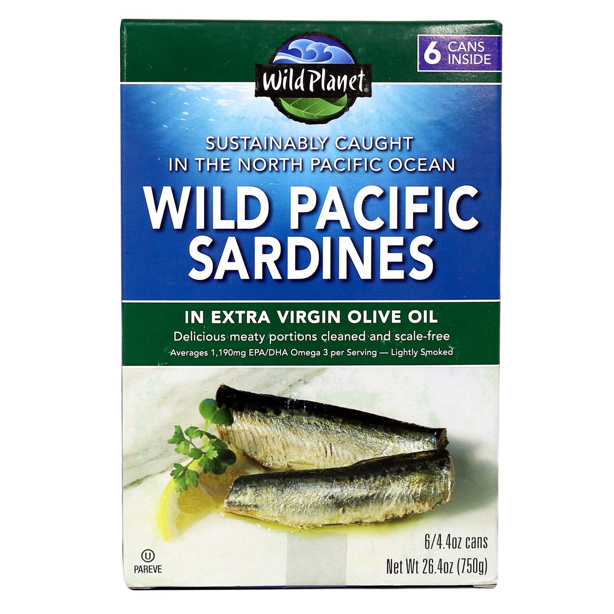 Wild Planet Wild Pacific Sardines in Extra Virgin Olive Oil