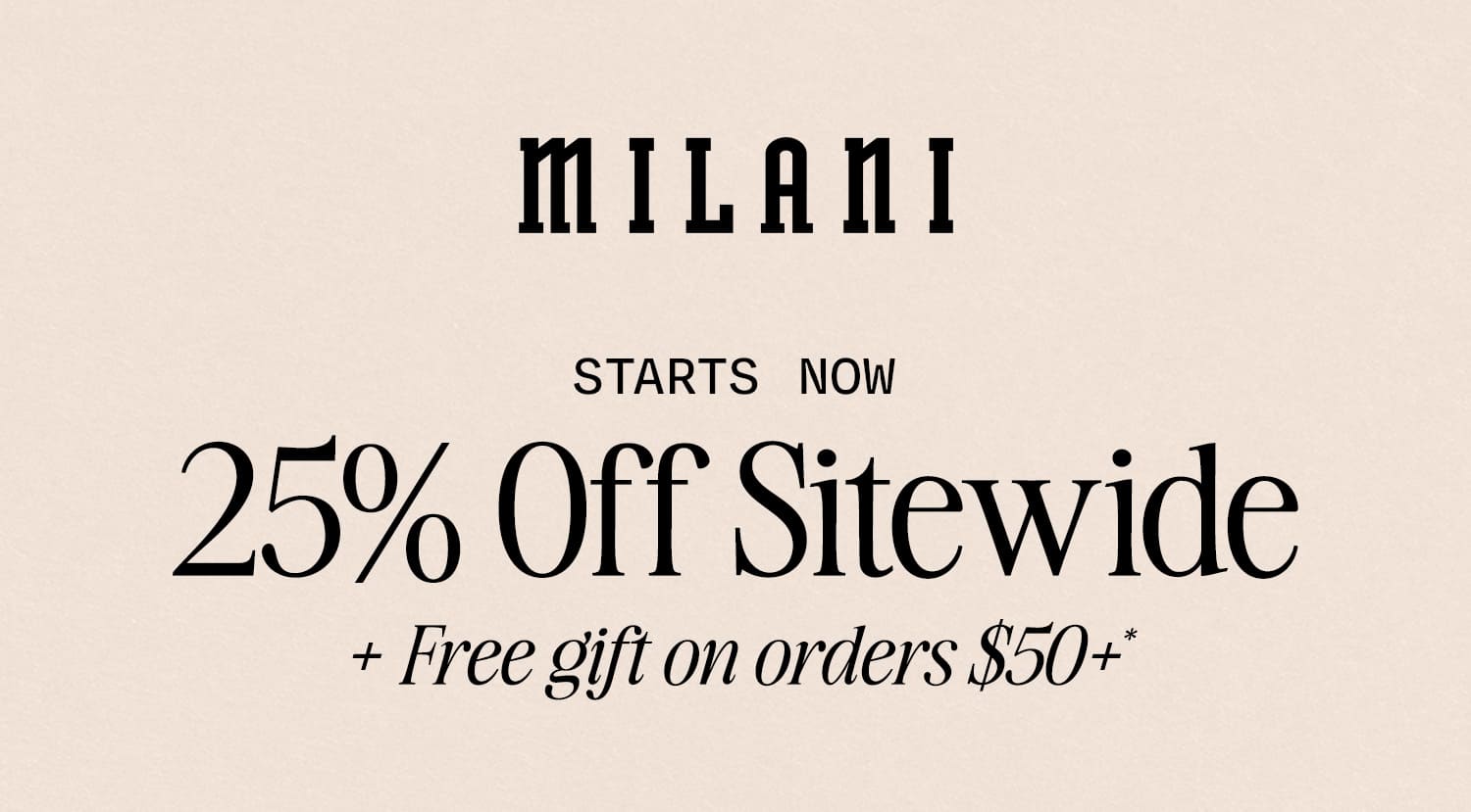 25% off sitewide 