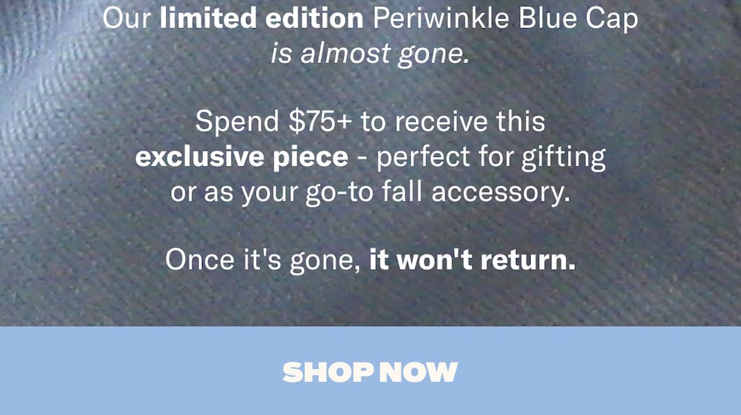 Periwinkle Hat GWP