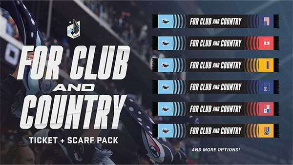 For Club and Country Ticket + Scarf Pack