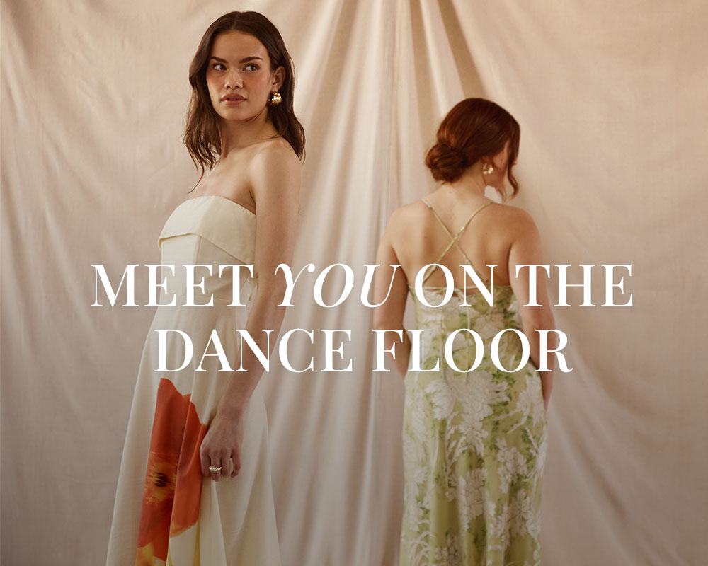 Overlay text "Meet you on the dance floor" on image