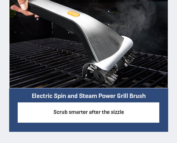 Electric Spin and Steam Power Grill Brush