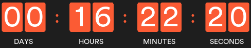 Time left in the sale