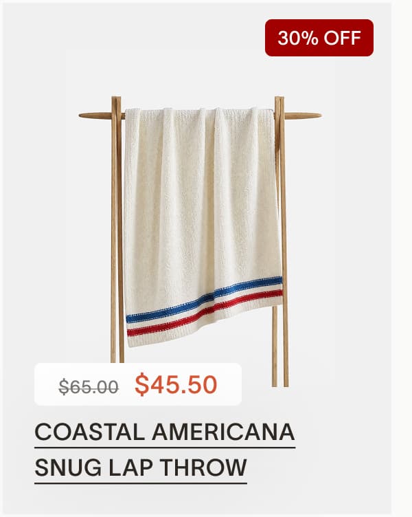 Coastal Americana Snug Lap Throw