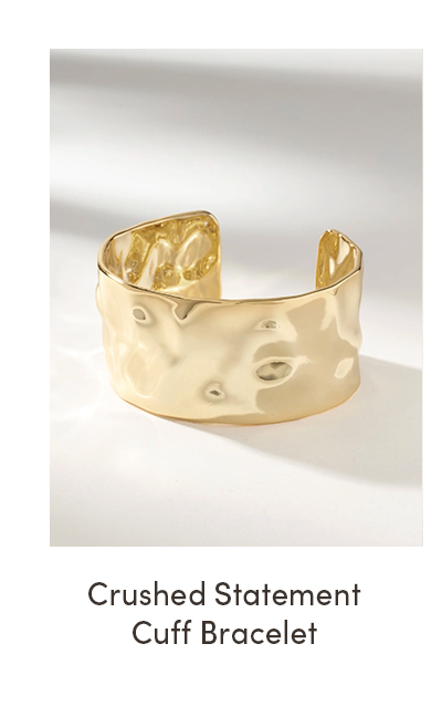 Crushed Statement Cuff Bracelet