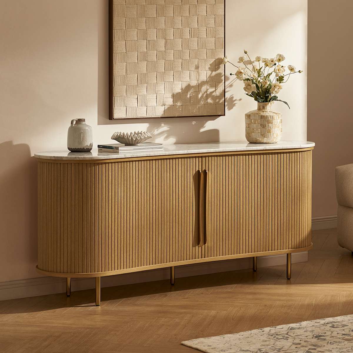 Image of Harper Marble Sideboard