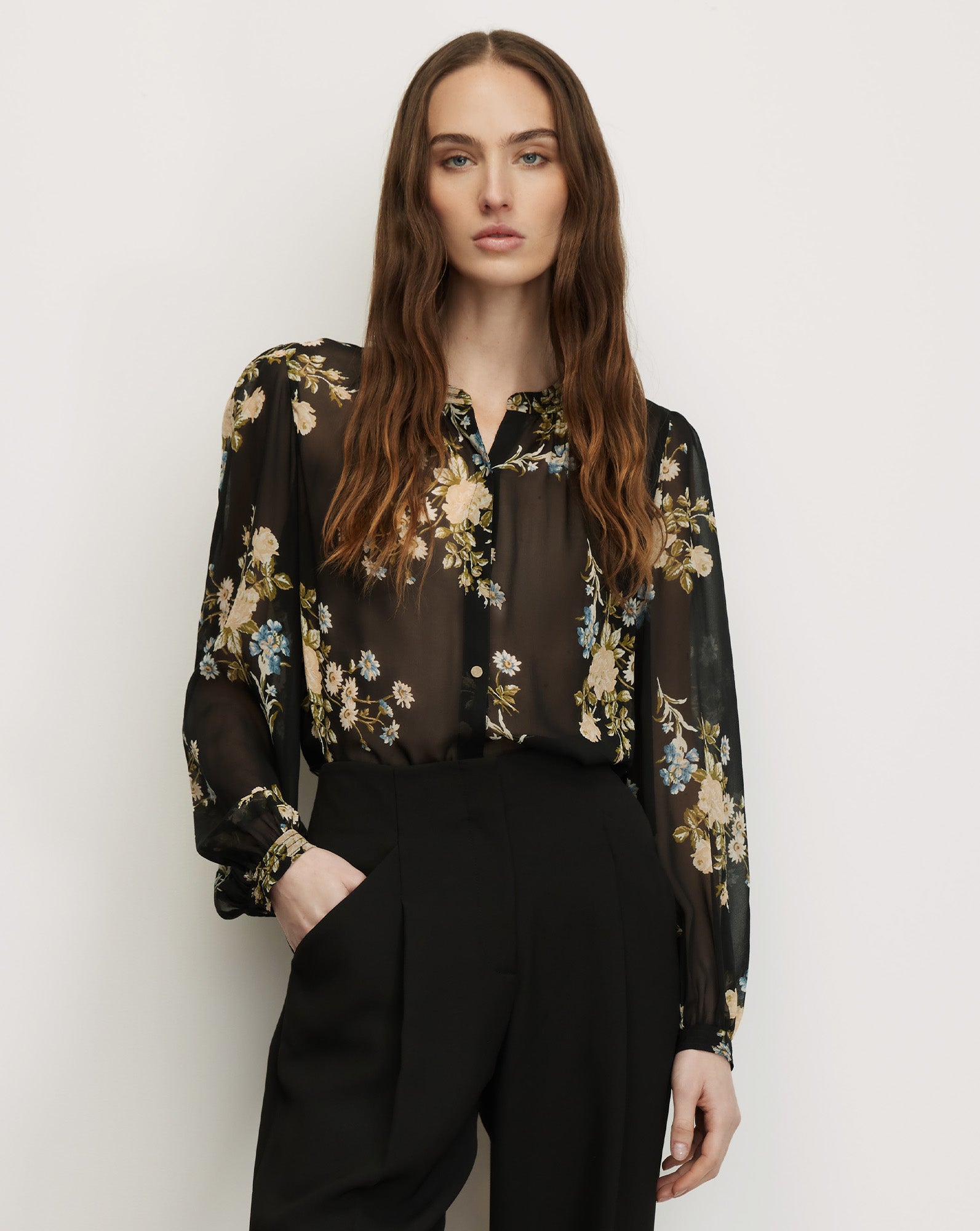 Image of Ashlynn Silk Blouse