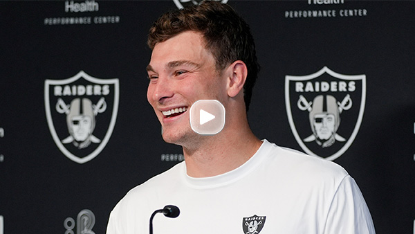 QB Fernando Mendoza discusses rookie minicamp and working with Head Coach Klint Kubiak