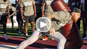 Max Crosby leads by example at the 2026 Sack Summit
