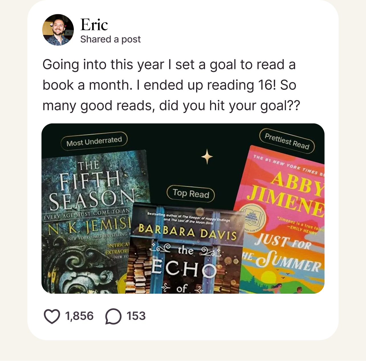 Post from Eric